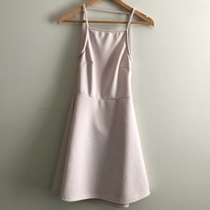 SOLD Baby pink backless dress